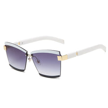 Load image into Gallery viewer, Rimless Square  Brand Designer Sunglasses Women Men Gradient Big Frames Sun Glasses Female Shades UV400 Vintage Glasses
