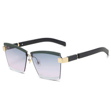 Load image into Gallery viewer, Rimless Square  Brand Designer Sunglasses Women Men Gradient Big Frames Sun Glasses Female Shades UV400 Vintage Glasses
