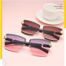 Load image into Gallery viewer, Rimless Square  Brand Designer Sunglasses Women Men Gradient Big Frames Sun Glasses Female Shades UV400 Vintage Glasses