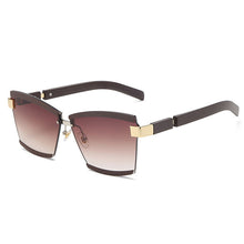Load image into Gallery viewer, Rimless Square  Brand Designer Sunglasses Women Men Gradient Big Frames Sun Glasses Female Shades UV400 Vintage Glasses