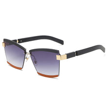 Load image into Gallery viewer, Rimless Square  Brand Designer Sunglasses Women Men Gradient Big Frames Sun Glasses Female Shades UV400 Vintage Glasses