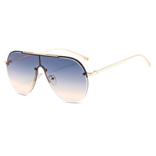 Load image into Gallery viewer, Rimless Square Sunglasses Women  Brand Designer Sunglasses Oversied Gradient Sunglasses Men Shades UV400 Vintage Glasses