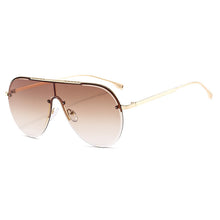 Load image into Gallery viewer, Rimless Square Sunglasses Women  Brand Designer Sunglasses Oversied Gradient Sunglasses Men Shades UV400 Vintage Glasses