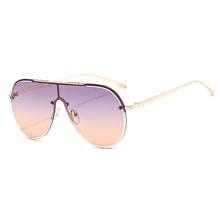 Load image into Gallery viewer, Rimless Square Sunglasses Women  Brand Designer Sunglasses Oversied Gradient Sunglasses Men Shades UV400 Vintage Glasses