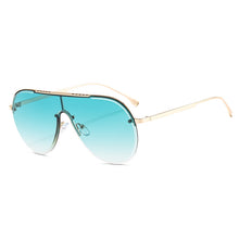 Load image into Gallery viewer, Rimless Square Sunglasses Women  Brand Designer Sunglasses Oversied Gradient Sunglasses Men Shades UV400 Vintage Glasses