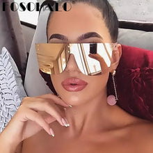 Load image into Gallery viewer, Rimless Square Sunglasses Women Men Oversize Goggle Sunglasses Men 2023 Retro Brand Designer Rectangle Eyewear Shades Oculos