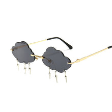 Load image into Gallery viewer, Rimless Steampunk Women Sunglasses Wing Small Vintage Brand Designer Sun Glasses Retro Yellow ladies Sunglass Eyewear Female