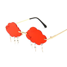 Load image into Gallery viewer, Rimless Steampunk Women Sunglasses Wing Small Vintage Brand Designer Sun Glasses Retro Yellow ladies Sunglass Eyewear Female