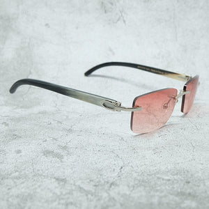 Rimless Sunglasses Men  Carter Desinger Shades For Women Square Glasses Lentes De Sol Mujer Fill Prescription