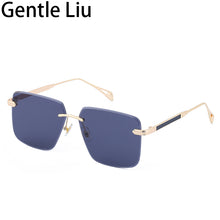 Load image into Gallery viewer, Rimless Sunglasses Men Vintage Square 2023 Frameless Sun Glasses for Women Retro Eyewear UV400 Gafas De Sol Hombre