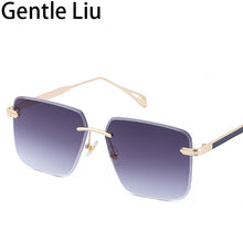 Load image into Gallery viewer, Rimless Sunglasses Men Vintage Square 2023 Frameless Sun Glasses for Women Retro Eyewear UV400 Gafas De Sol Hombre