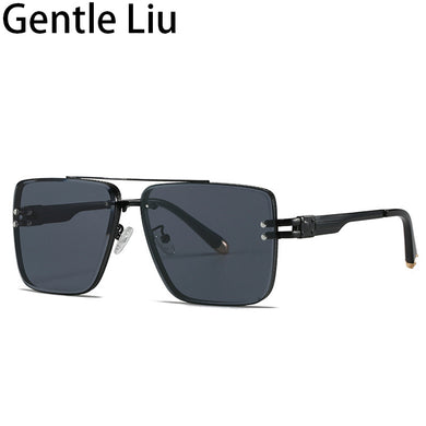 Rimless Sunglasses Men Vintage Square 2023 Frameless Sun Glasses for Women Shades Eyewear UV400 Gafas De Sol Hombre