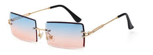 Load image into Gallery viewer, Rimless Sunglasses Rectangle  Popular Women Men Shades  Small Square Sun Glasses For Female Summer Traveling Brown