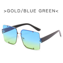 Load image into Gallery viewer, Rimless Sunglasses Square Popular Women Men Shades Small Grandient Sun Glasses For Female Vintage Traveling Black Oculos