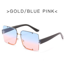 Load image into Gallery viewer, Rimless Sunglasses Square Popular Women Men Shades Small Grandient Sun Glasses For Female Vintage Traveling Black Oculos