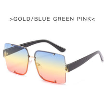 Load image into Gallery viewer, Rimless Sunglasses Square Popular Women Men Shades Small Grandient Sun Glasses For Female Vintage Traveling Black Oculos