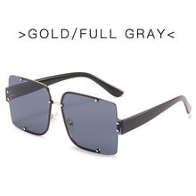 Load image into Gallery viewer, Rimless Sunglasses Square Popular Women Men Shades Small Grandient Sun Glasses For Female Vintage Traveling Black Oculos