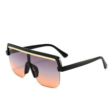 Carica l&#39;immagine nel visualizzatore di Gallery, Rimless Sunglasses Square Women Men Oversize 2023 Retro Brand Design Flat Top Rectangle Eyewear UV400 Big Shades Oculos Female