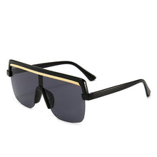 Carica l&#39;immagine nel visualizzatore di Gallery, Rimless Sunglasses Square Women Men Oversize 2023 Retro Brand Design Flat Top Rectangle Eyewear UV400 Big Shades Oculos Female