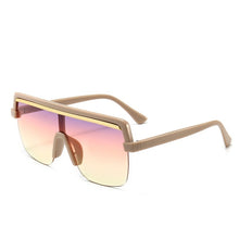 Carica l&#39;immagine nel visualizzatore di Gallery, Rimless Sunglasses Square Women Men Oversize 2023 Retro Brand Design Flat Top Rectangle Eyewear UV400 Big Shades Oculos Female