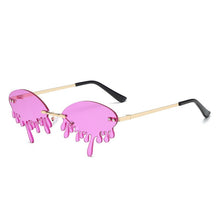 Carica l'immagine nel visualizzatore di Gallery, Rimless Sunglasses Women's Personality Funny Party Flash Steampunk Sunglasses Trendy Clouds Decoration Glasses Eyeglass