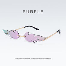 Carica l'immagine nel visualizzatore di Gallery, Rimless Sunglasses Women's Personality Funny Party Flash Steampunk Sunglasses Trendy Clouds Decoration Glasses Eyeglass