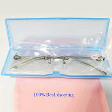 Load image into Gallery viewer, Rimless TR90 frame Nearsighted glass Ultralight Boxed Shortsighted Myopia glasses Boxed  Women Men -1.0 -1.5 -2 -2.5 -3 -3.5 -4