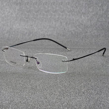 Load image into Gallery viewer, Rimless Titanium Eyeglasses Frame Super Lightweighted Flexible Titanium Alloy Temple Legs Optical Glasses Spectacles