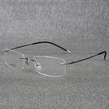 Load image into Gallery viewer, Rimless Titanium Eyeglasses Frame Super Lightweighted Flexible Titanium Alloy Temple Legs Optical Glasses Spectacles