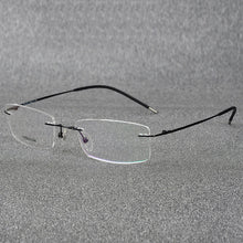 Load image into Gallery viewer, Rimless Titanium Eyeglasses Frame Super Lightweighted Flexible Titanium Alloy Temple Legs Optical Glasses Spectacles
