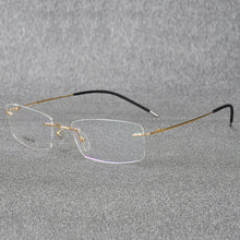 Load image into Gallery viewer, Rimless Titanium Eyeglasses Frame Super Lightweighted Flexible Titanium Alloy Temple Legs Optical Glasses Spectacles