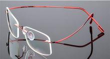 Load image into Gallery viewer, Rimless Titanium Eyeglasses Frames Men Flexible Optical Frame Prescription Spectacle Frameless Glasses Women Eye glasses