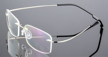 Load image into Gallery viewer, Rimless Titanium Eyeglasses Frames Men Flexible Optical Frame Prescription Spectacle Frameless Glasses Women Eye glasses