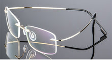 Load image into Gallery viewer, Rimless Titanium Eyeglasses Frames Men Flexible Optical Frame Prescription Spectacle Frameless Glasses Women Eye glasses