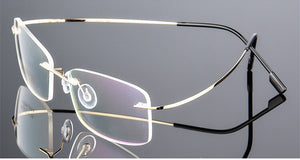Rimless Titanium Eyeglasses Frames Men Flexible Optical Frame Prescription Spectacle Frameless Glasses Women Eye glasses