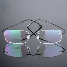 Load image into Gallery viewer, Rimless Titanium Eyeglasses Frames Men Flexible Optical Frame Prescription Spectacle Frameless Glasses Women Eye glasses