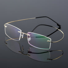 Load image into Gallery viewer, Rimless Titanium Eyeglasses Frames Women Men Flexible Optical Frame Prescription Spectacle Frameless Glasses Eye glasses