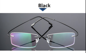 Rimless Titanium Eyeglasses Frames Women Men Flexible Optical Frame Prescription Spectacle Frameless Glasses Eye glasses