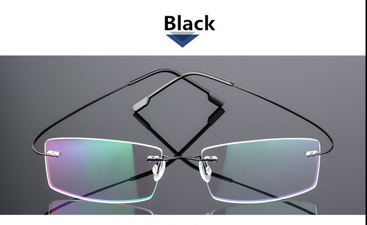 Rimless Titanium Eyeglasses Frames Women Men Flexible Optical Frame Prescription Spectacle Frameless Glasses Eye glasses