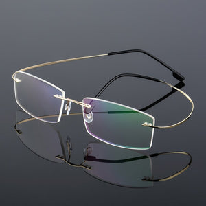 Rimless Titanium Eyeglasses Frames Women Men Flexible Optical Frame Prescription Spectacle Frameless Glasses Eye glasses