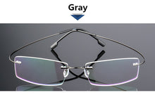 Load image into Gallery viewer, Rimless Titanium Eyeglasses Frames Women Men Flexible Optical Frame Prescription Spectacle Frameless Glasses Eye glasses
