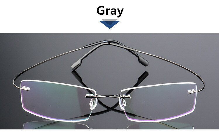 Rimless Titanium Eyeglasses Frames Women Men Flexible Optical Frame Prescription Spectacle Frameless Glasses Eye glasses