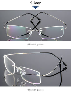 Rimless Titanium Eyeglasses Frames Women Men Flexible Optical Frame Prescription Spectacle Frameless Glasses Eye glasses