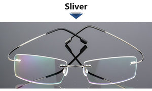 Rimless Titanium Eyeglasses Frames Women Men Flexible Optical Frame Prescription Spectacle Frameless Glasses Eye glasses