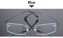 Load image into Gallery viewer, Rimless Titanium Eyeglasses Frames Women Men Flexible Optical Frame Prescription Spectacle Frameless Glasses Eye glasses