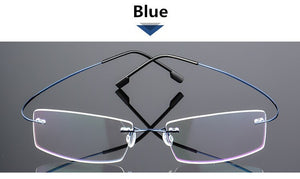 Rimless Titanium Eyeglasses Frames Women Men Flexible Optical Frame Prescription Spectacle Frameless Glasses Eye glasses