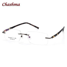 Load image into Gallery viewer, Rimless Titanium Stainless Eyeglasses Men Ochelari Glasses Myopic Glasses Frame Optical Eyewear Prescription Glasses Frame