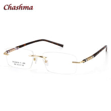Load image into Gallery viewer, Rimless Titanium Stainless Eyeglasses Men Ochelari Glasses Myopic Glasses Frame Optical Eyewear Prescription Glasses Frame