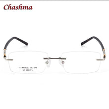 Load image into Gallery viewer, Rimless Titanium Stainless Eyeglasses Men Ochelari Glasses Myopic Glasses Frame Optical Eyewear Prescription Glasses Frame