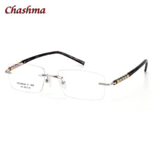 Load image into Gallery viewer, Rimless Titanium Stainless Eyeglasses Men Ochelari Glasses Myopic Glasses Frame Optical Eyewear Prescription Glasses Frame